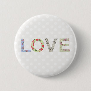 Liebe Wort Art Button Abzeichen