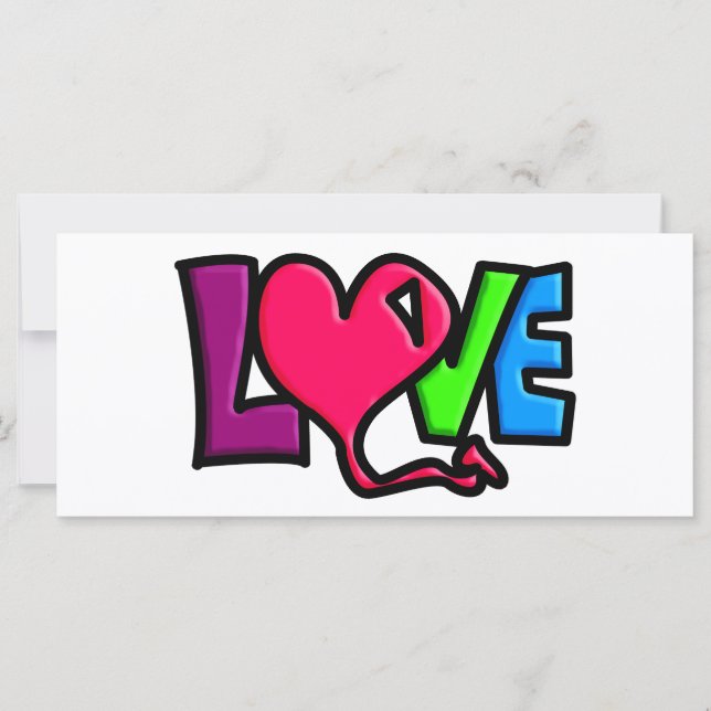 Liebe Wort Kunst Typografie (Vorderseite)