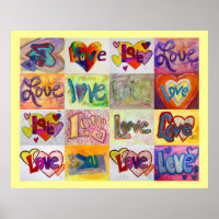 Liebe Worte XOXO Kunstwerke Bilder Poster Art druc