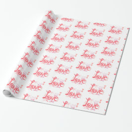 LIEBE Wrapping Paper Geschenkpapier