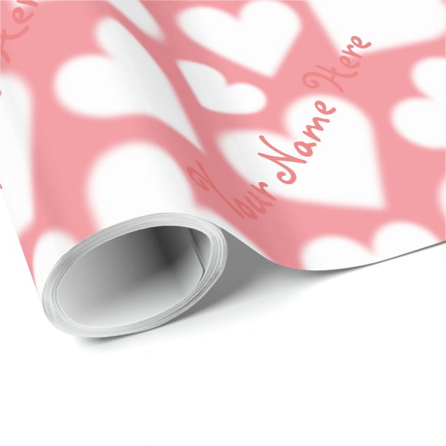 Liebe Wrapping Paper Valentine's Custom Gift Paper Geschenkpapier (Rolleneckpunkt)