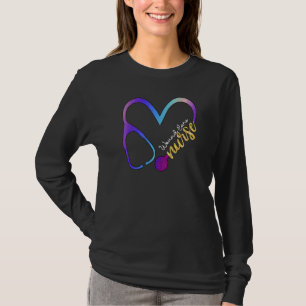 Liebe Wundpflege Wasserkohle Herz Stethoskop N T-Shirt