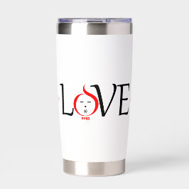 Liebe Xoxo Text-Zeichengestaltung Thermobecher