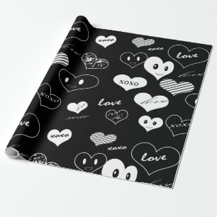 Liebe Xoxo Wrapping Paper Geschenkpapier
