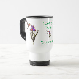 Liebe Ya Hummingbird Iris Personalisiert Reisebecher
