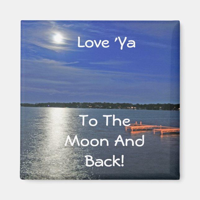 Liebe Ya zum Mond Magnet (Vorne)