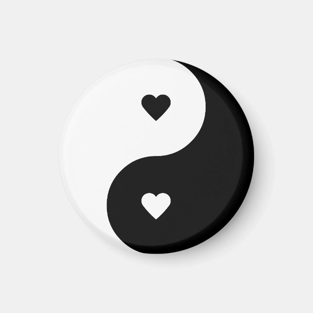 Liebe Yin Yang Magnet (Vorne)