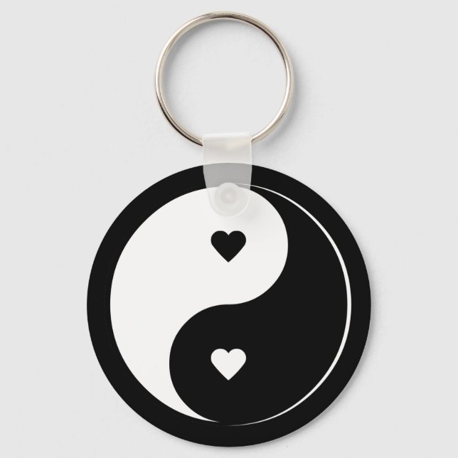 Liebe Yin Yang Schlüsselanhänger (Vorderseite)