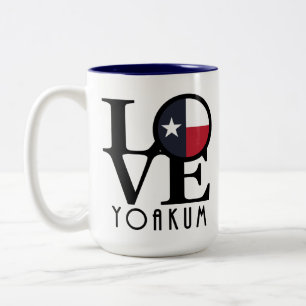 LIEBE Yoakum Texas 15oz Zweifarbige Tasse