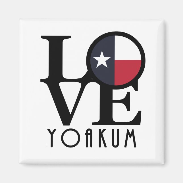 LIEBE Yoakum Texas Magnet (Vorne)