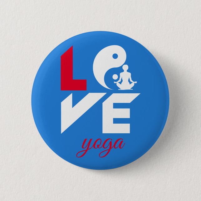 Liebe-Yoga Button (Vorderseite)