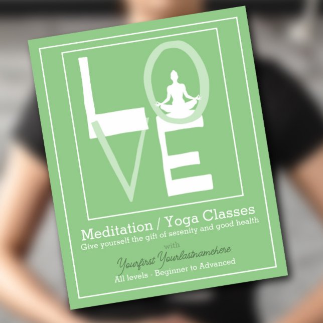LIEBE YOGA Class Meditation ganzheitliche Therapie Flyer (Von Creator hochgeladen)