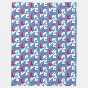 Liebe-Yoga Fleecedecke