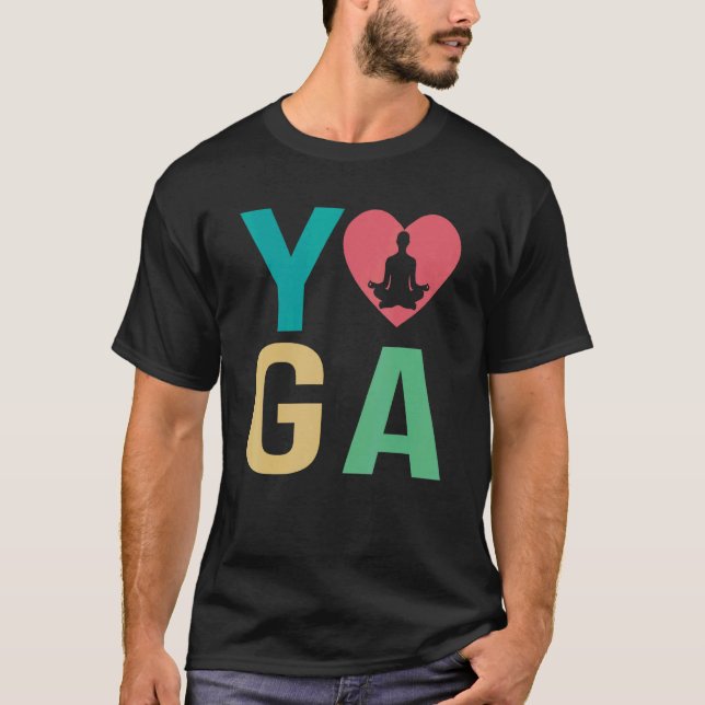 Liebe Yoga Kundalini Ashtanga Hatha Asanas T-Shirt (Vorderseite)