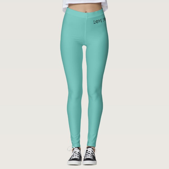 LIEBE YOGA! Leggings (Vorderseite)