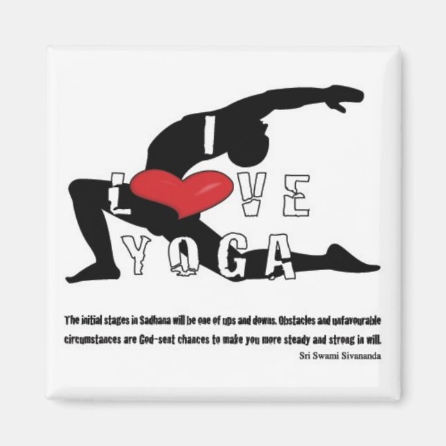 Liebe Yoga Magnet (Vorne)