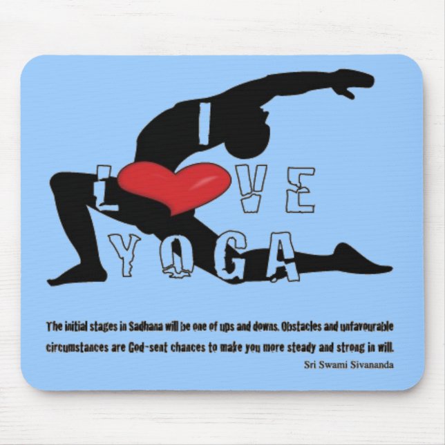 Liebe-Yoga Mousepad (Vorne)