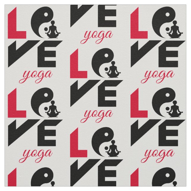 Liebe-Yoga Stoff (Muster)