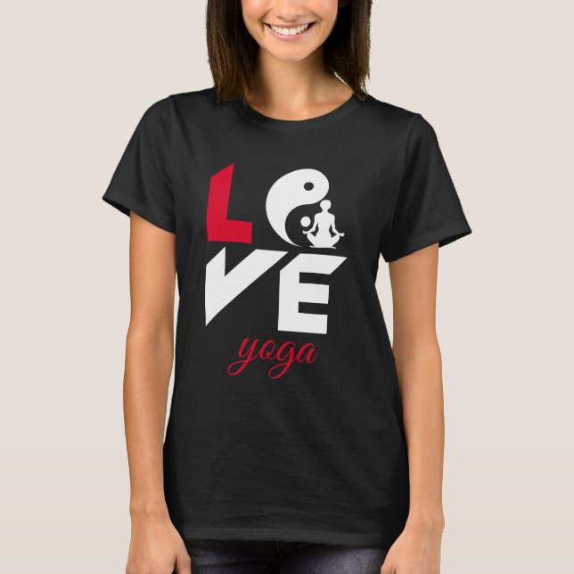 Liebe-Yoga T-Shirt (Vorderseite)