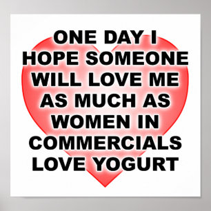 Liebe Yogurt Funny Poster