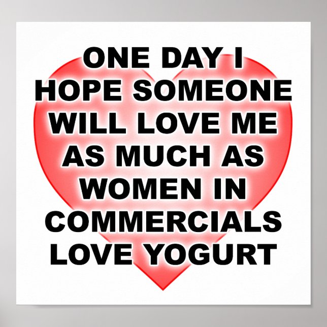 Liebe Yogurt Funny Poster (Vorne)