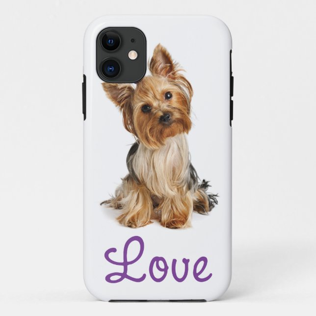 Liebe Yorkshire Terrier Welpe Dog iPhone 5 Fall Case-Mate iPhone Hülle (Rückseite)