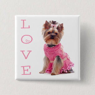 Liebe Yorkshire Terrier Welpen Hund Anstecknadel /