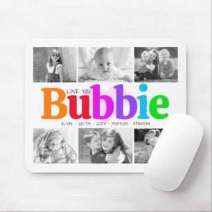 Liebe You Bubbie Farbenfrohe Regenbogen 6 Foto Col Mousepad