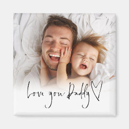 Liebe You Daddy Foto Overlay Script Heart Magnet