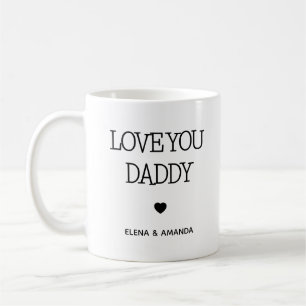 Liebe You Daddy Handgeschriebene Fotos Kaffeetasse
