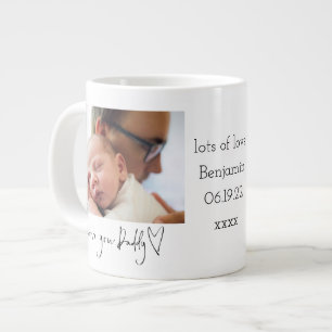 Liebe You Daddy Heart Foto 1. Vatertag Jumbo-Tasse