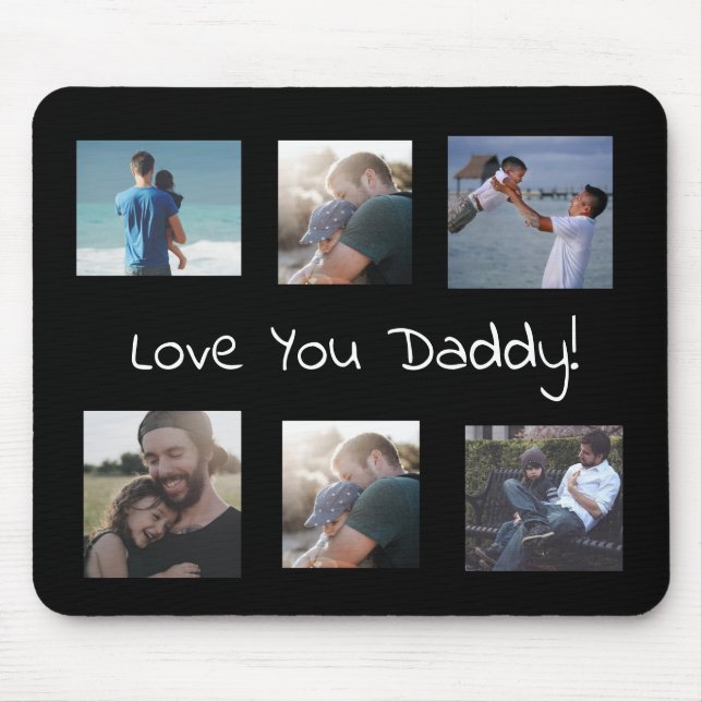 Liebe You Daddy Personalisiert Foto Mouse Pad Mousepad (Vorne)