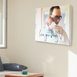 Liebe You Daddy Script Heart Foto Overlay Leinwanddruck<br><div class="desc">Liebe Sie Daddy Script Heart Motif Custom Foto Overlay. Ersetzen Sie das Beispiel-Foto mit Ihrem eigenen,  das über Set typografie Liebe You Daddy mit künstlerischen Herzmotiv ist.</div>