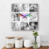 Liebe You Grammy Colorful Modern 8 Foto Collage