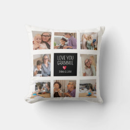 Liebe You Grammy | Oma Hearts 8 FotoCollage Kissen
