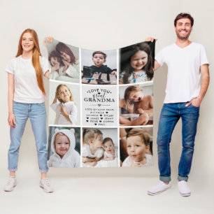 Liebe You Great Oma/Nana/Granny/Other 8-Foto Fleecedecke