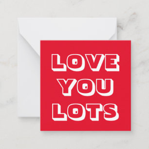 Liebe You Love Moderne fette Typografie niedlich Mitteilungskarte