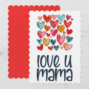 Liebe You Mama: Muttertagsvorstellung der Liebe Einladung