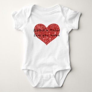 Liebe You Mama Personalisiert Name Niedlich Morden Baby Strampler
