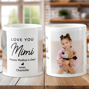 Liebe You Mimi Personalisiert 2 Foto Großeltern Kaffeetasse