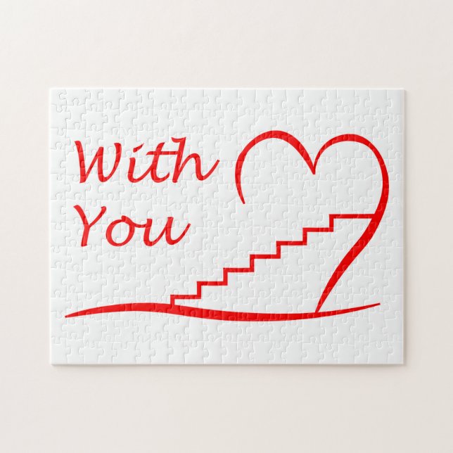 Liebe You, mit dir die Treppe hinauf Puzzle (Horizontal)
