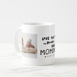 Liebe You Mommy | Handgeschriebene zwei FotoCollag Kaffeetasse