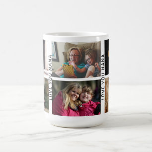 Liebe You Nana 6 Foto Custom Collage Oma Kaffeetasse