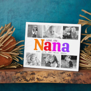Liebe You Nana farbenfroh kühl modern 6 Foto Colla Fotoplatte