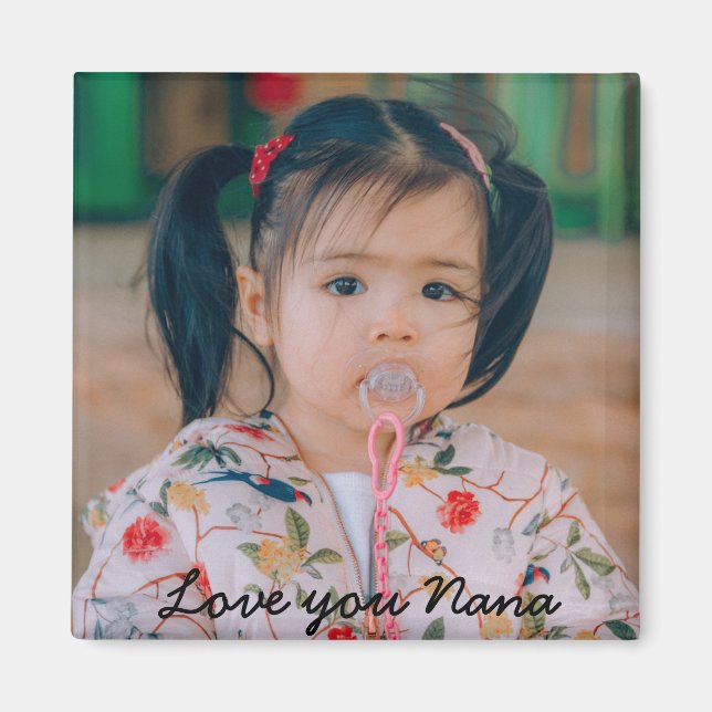 Liebe You Nana Foto Magnet (Vorne)