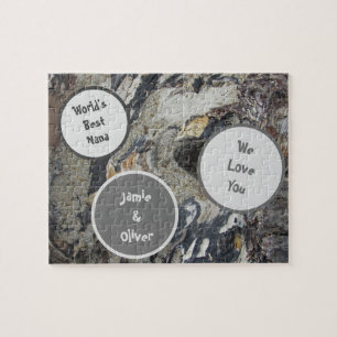 Liebe You Nana Nature Foto Marmorierte Treibholz Puzzle