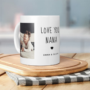 Liebe You Nana   Zwei handgeschriebene Fotos Kaffeetasse