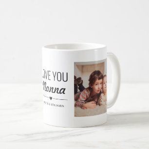 Liebe You Nonna Birthday Custom Foto Kaffeetasse