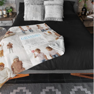 Liebe You Oma   Benutzerdefinierte Nachrichtendate Fleecedecke