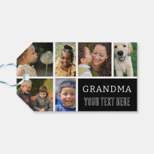 Liebe You Oma   FotoCollage und Text Geschenkanhänger